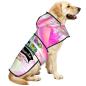 Preview: Hunde Regenmantel mit Hundemotiv Familienhunde - Hunderegenmantel, Wasserfest, bunte Popart Hundemotive, Pitbull, AmStaff, Bullterrier
